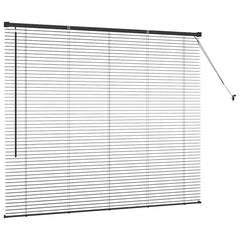 vidaXL Venetian Blinds Black 130 x 155 cm Aluminium 6