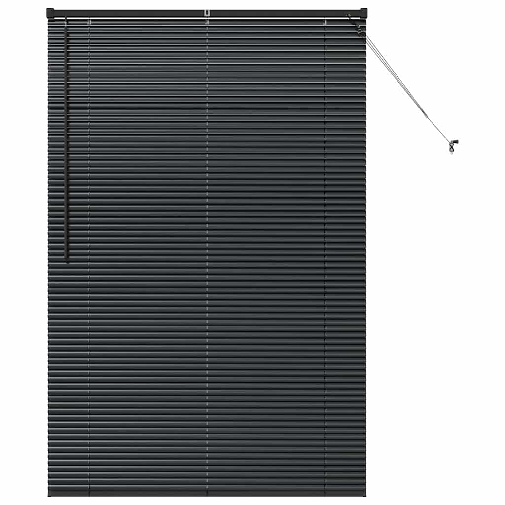 vidaXL Venetian Blinds Black 175 x 115 cm Aluminium 2