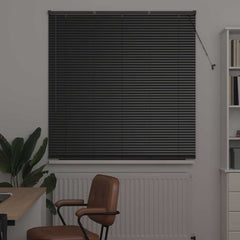vidaXL Venetian Blinds Black 175 x 125 cm Aluminium 3