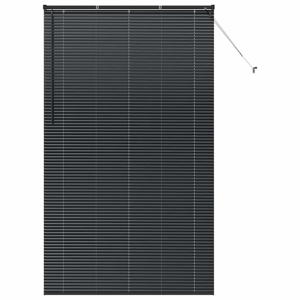 vidaXL Venetian Blinds Black 220 x 125 cm Aluminium 2