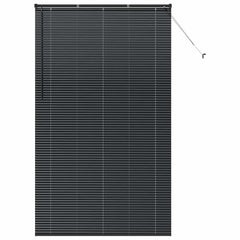 vidaXL Venetian Blinds Black 220 x 125 cm Aluminium 2
