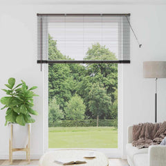 vidaXL Venetian Blinds Black 220 x 145 cm Aluminium 1