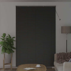 vidaXL Venetian Blinds Black 220 x 145 cm Aluminium 3