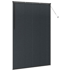 vidaXL Venetian Blinds Black 220 x 145 cm Aluminium 5