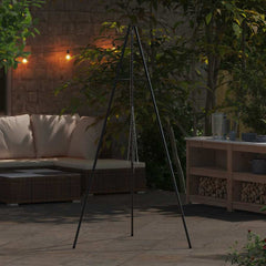 vidaXL Campfire Tripod Black 92 x 92 x 191.5 cm Steel 3