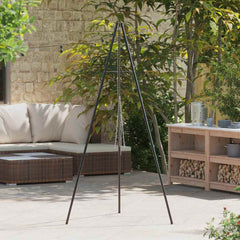 vidaXL Campfire Tripod Black 92 x 92 x 191.5 cm Steel 1