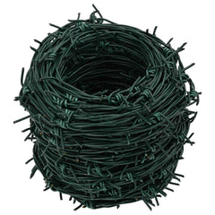 vidaXL Barbed Wire Green 500 m PVC-coated Steel 4