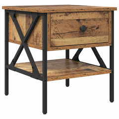 vidaXL Bedside Cabinet 2 pcs Old wood 40 x 42 x 45 cm 5