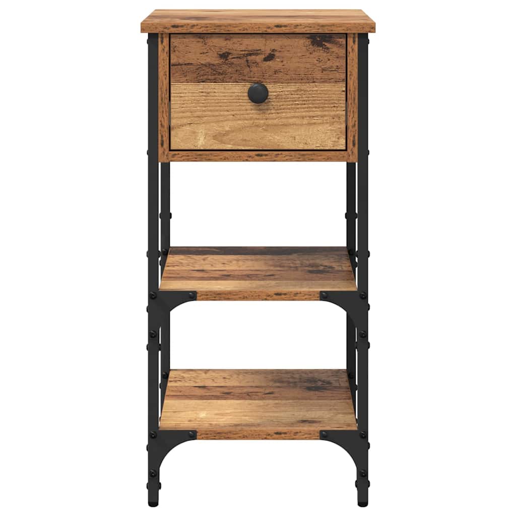 vidaXL Bedside Cabinet Brown 33.5 x 36 x 70 cm Engineered Wood 6