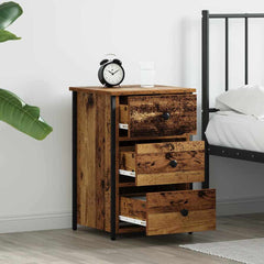 vidaXL Bedside Cabinet Brown 40 x 36 x 60 cm Solid Reclaim Wood 4