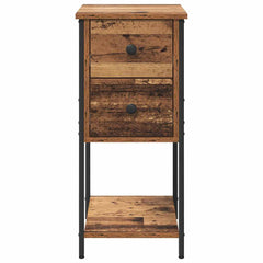 vidaXL Bedside Cabinet Old wood 32 x 42 x 70 cm Engineered wood 6