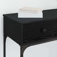 vidaXL Console Table Black oak 75 x 34.5 x 75 cm Engineered wood 4