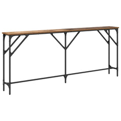 vidaXL Console Table Old Wood 180 x 23 x 75 cm 2