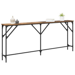 vidaXL Console Table Old Wood 180 x 23 x 75 cm 3