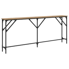 vidaXL Console Table Artisan oak 180 x 23 x 75 cm 2