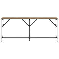 vidaXL Console Table Artisan oak 180 x 23 x 75 cm 5