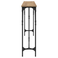 vidaXL Console Table Artisan oak 180 x 23 x 75 cm 6