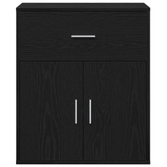 vidaXL Sideboard Black Oak 60 x 31 x 70 cm Engineered Wood 6