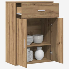 vidaXL Sideboard Artisan Oak 60 x 30 x 84 cm Engineered Wood 3