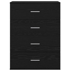 vidaXL Sideboard Black Oak 60 x 39 x 80 cm Engineered Wood 6