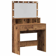 vidaXL Dressing Table Old Wood 80 x 41 x 134.5 cm Engineered Wood 2