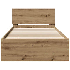 vidaXL Bed Frame with Headboard with Headboard Artisan Oak 75 x 190 cm 5