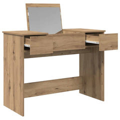 vidaXL Cosmetic Table Artisan Oak 100 x 45 x76 cm 6