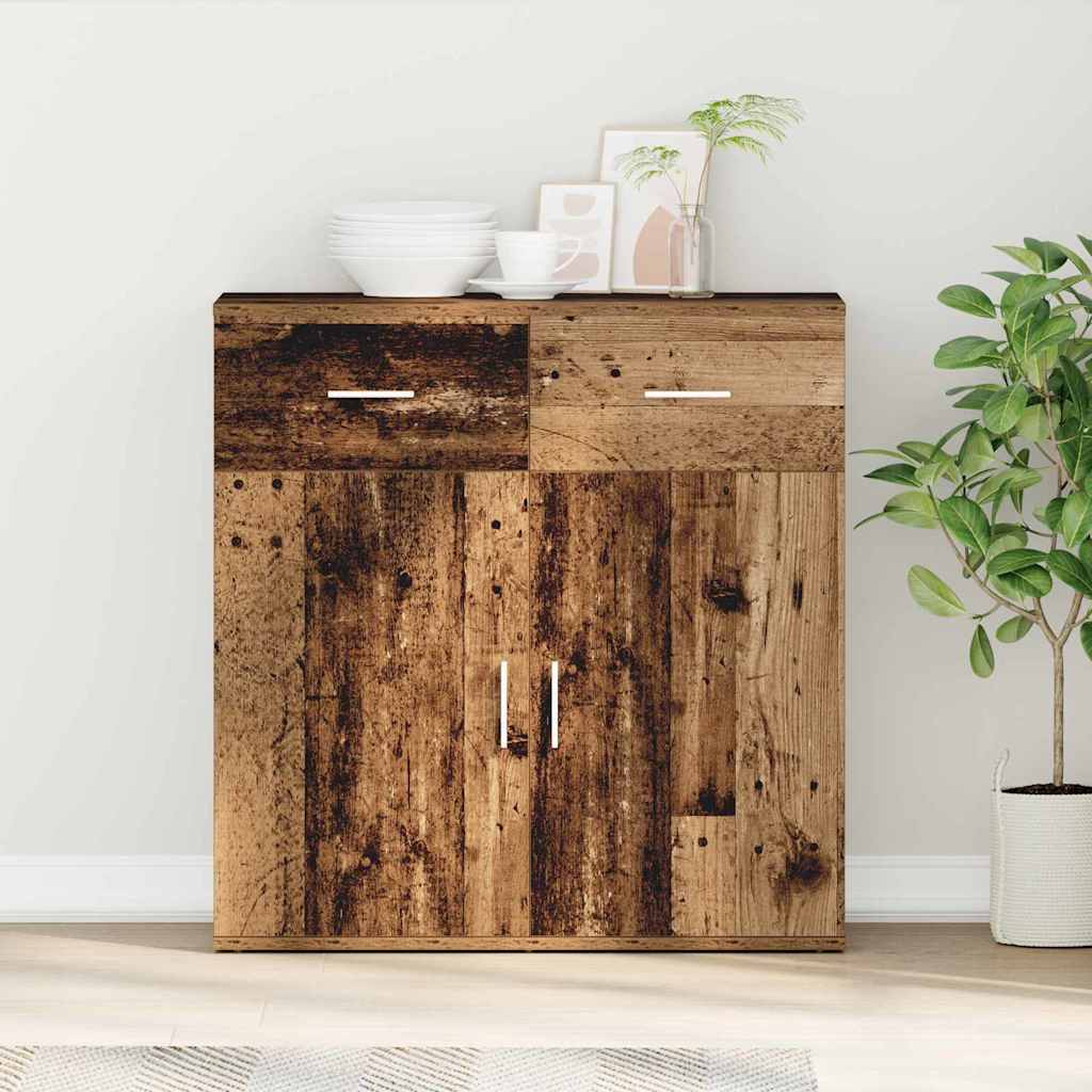 vidaXL Sideboard Old Wood 78 x 38 x 80 cm Engineered Wood 1