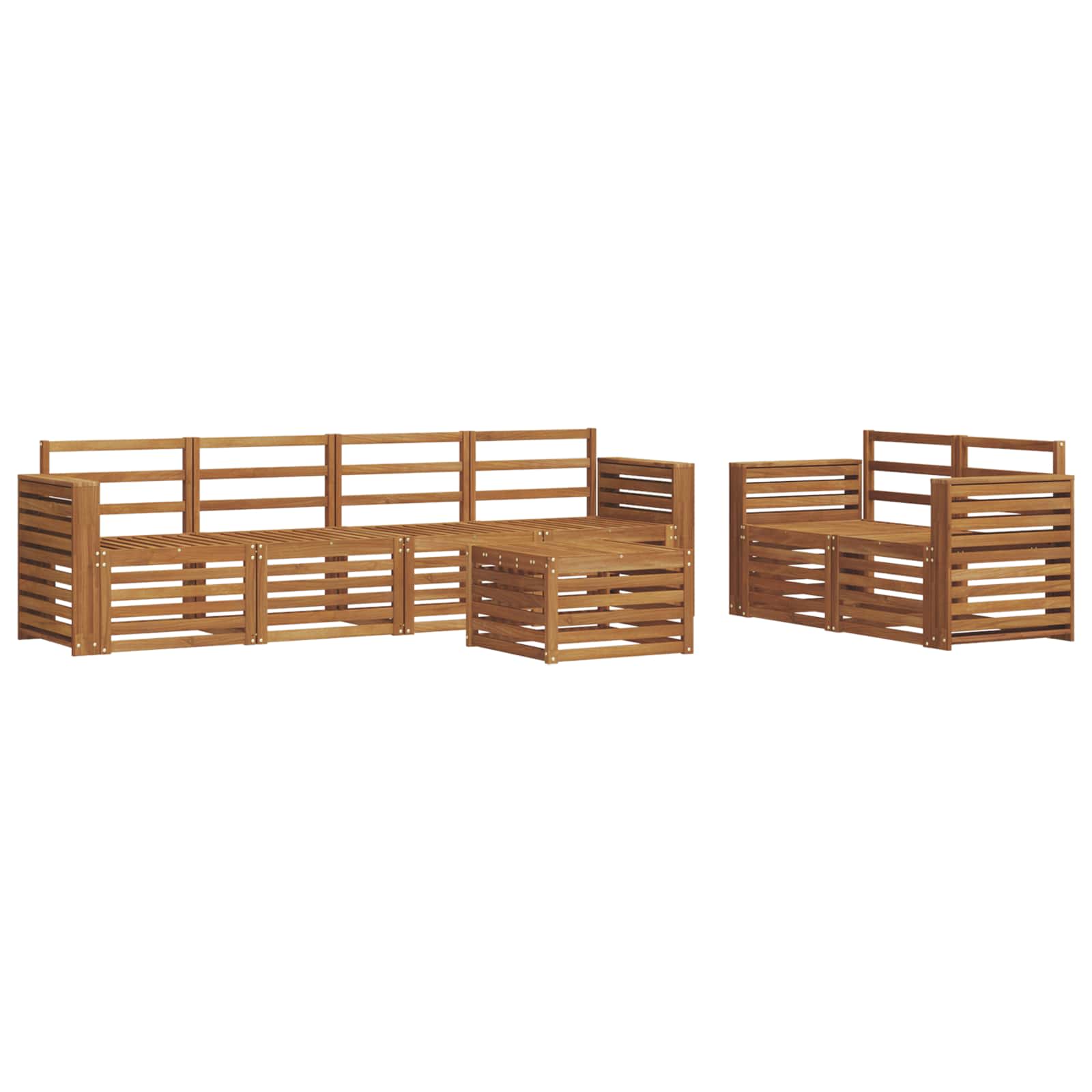 vidaXL Sofa Sets Solid Acacia Wood 2