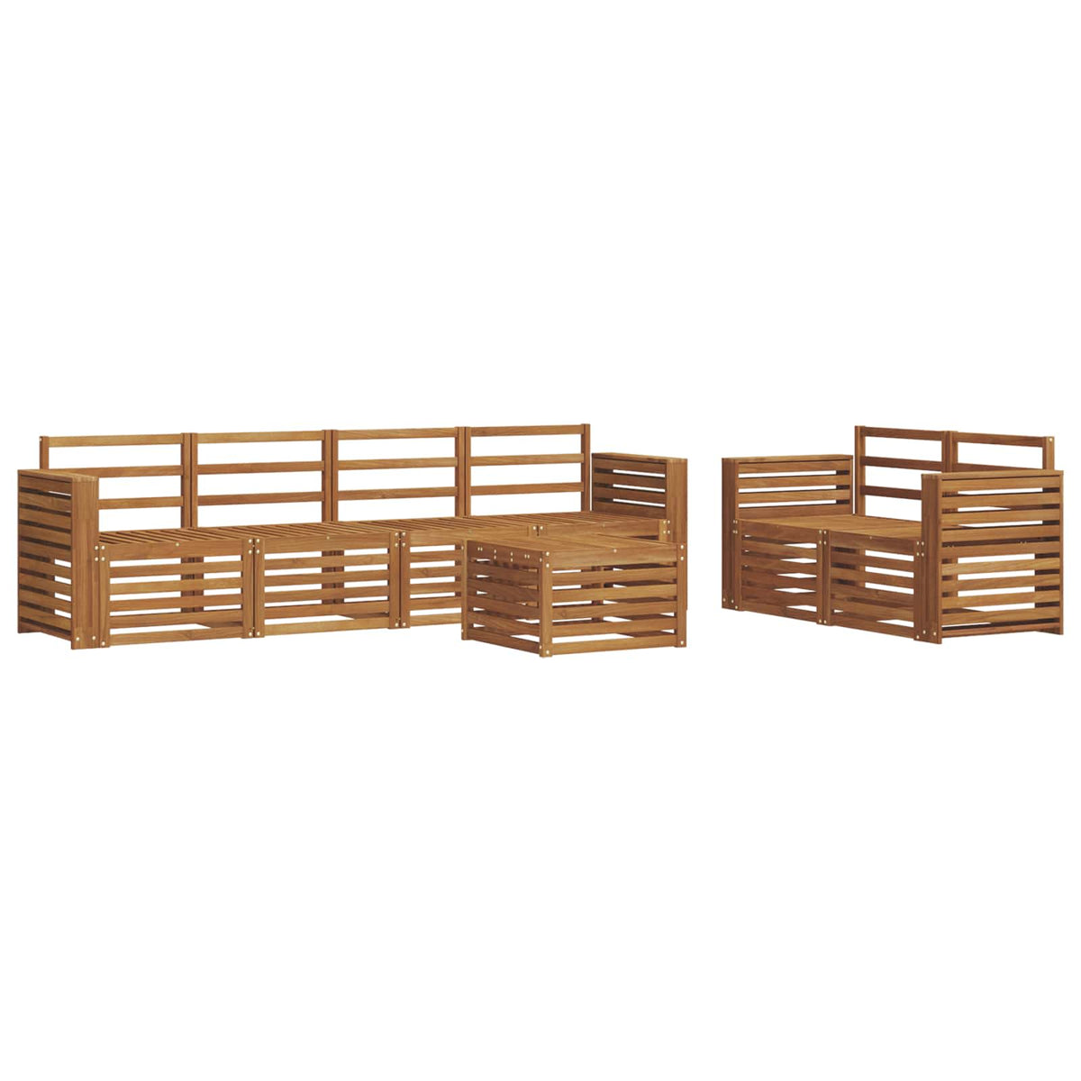 vidaXL Sofa Sets Solid Acacia Wood 2