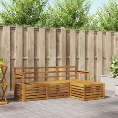 vidaXL Outdoor Sofa Set 4 pcs Natural