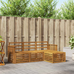 vidaXL Outdoor Sofa Set 4 pcs Natural