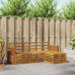 vidaXL Outdoor Sofa Set 4 pcs Natural
