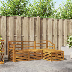 vidaXL Outdoor Sofa Set 4 pcs Natural