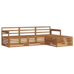 vidaXL Outdoor Sofa Set Natural 249.5 x 162.5 x 73 cm 2