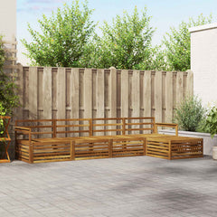 vidaXL Outdoor Sofa Set 5 pcs Natural 1