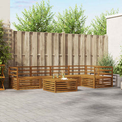 vidaXL Outdoor Sofa Set 6 pcs Natural 1