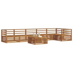 vidaXL Outdoor Sofa Set 7 pcs Natural 3