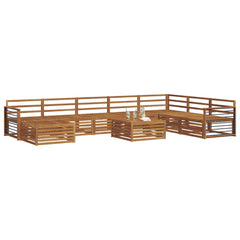 vidaXL Sofa Sets 9 pcs Natural Solid Acacia Wood 3