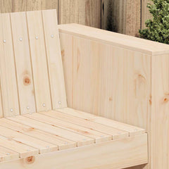 vidaXL Garden Sofa Natural 134 x 60 x 62 cm Solid Pine Wood 3