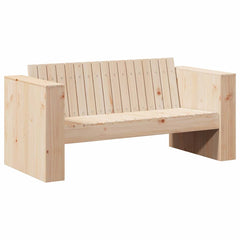 vidaXL Garden Sofa Natural 134 x 60 x 62 cm Solid Pine Wood 2