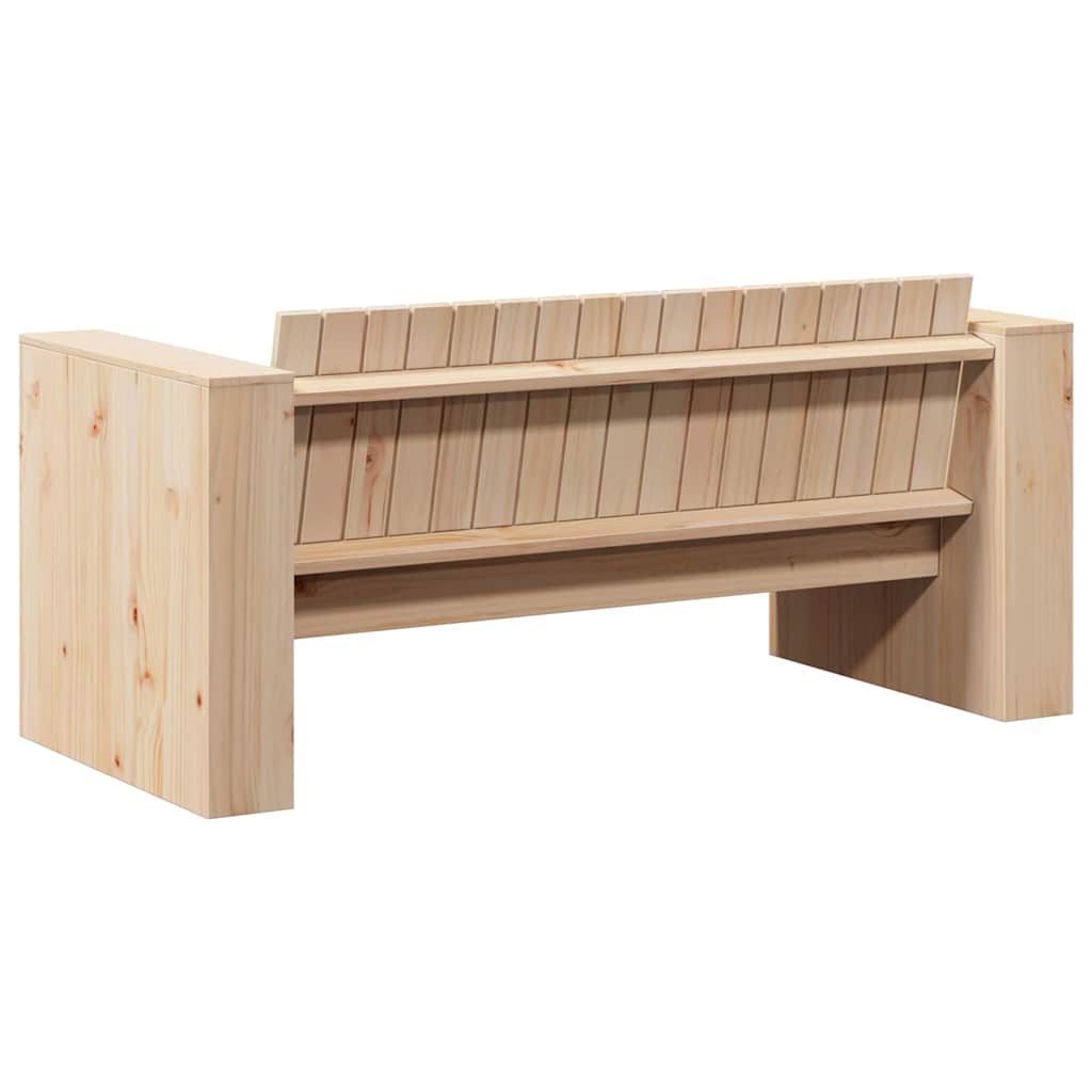 vidaXL Garden Sofa Natural 134 x 60 x 62 cm Solid Pine Wood 6