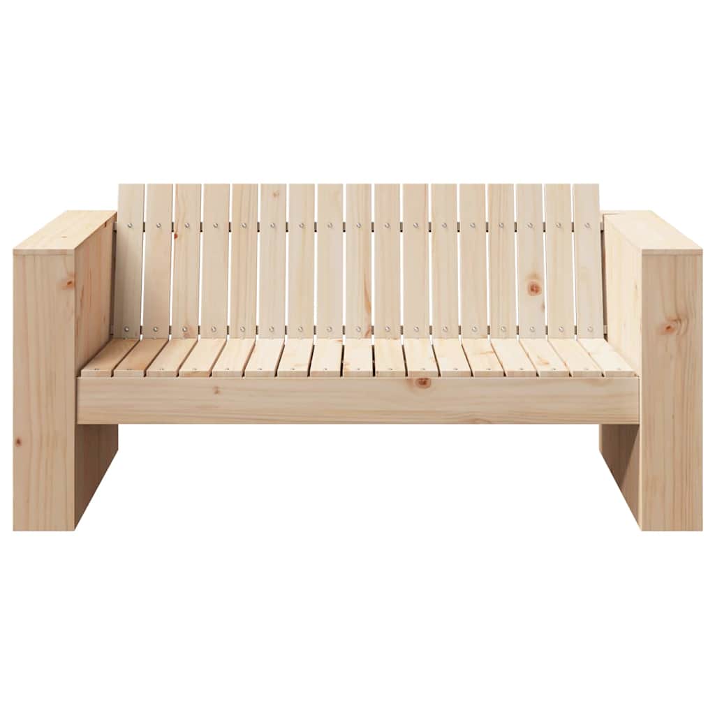 vidaXL Garden Sofa Natural 134 x 60 x 62 cm Solid Pine Wood 4
