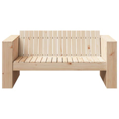 vidaXL Garden Sofa Natural 134 x 60 x 62 cm Solid Pine Wood 4