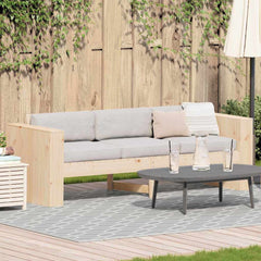 vidaXL Garden Sofa Natural 185.5 x 60 x 62 cm Solid Pine Wood 1