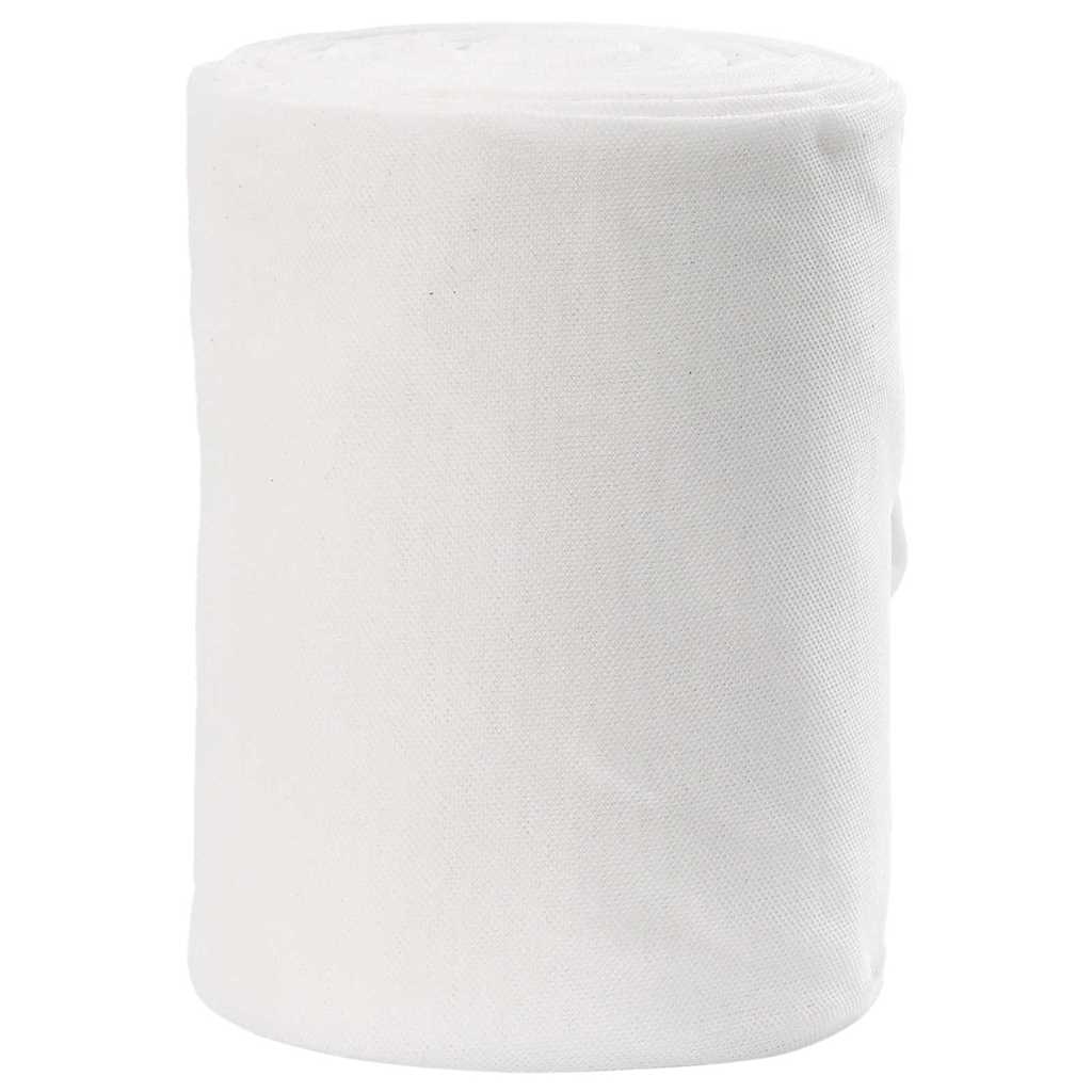 vidaXL Drain Pipe White 16 x 5000 cm Fabric 1