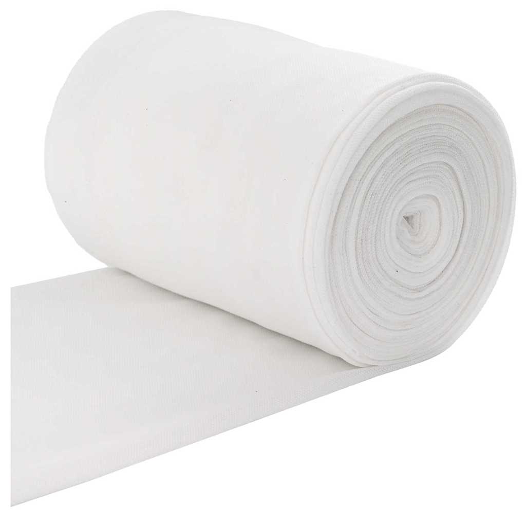 vidaXL Drain Pipe White 16 x 5000 cm Fabric 2
