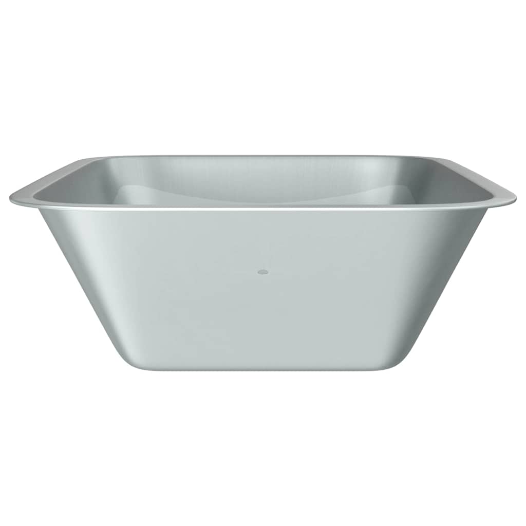 vidaXL Wheelbarrow Tray Replacement Silver 88 x 60 x 32 cm 5
