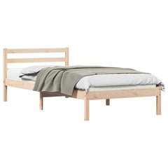 vidaXL Bed Frame Brown 215.5 x 85.5 x 69.5 cm Solid Pine Wood 2