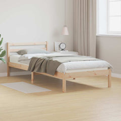 vidaXL Bed Frame Brown 215.5 x 95.5 x 69.5 cm Solid Pine Wood 1